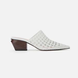 Zara Braided Cowboy Heeled Mules
